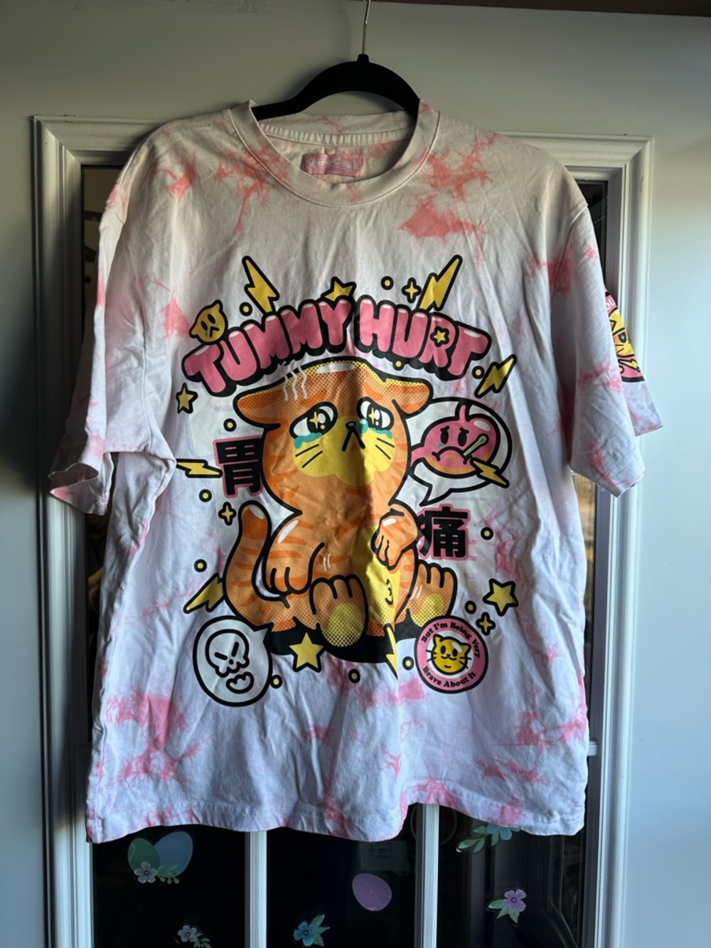 Cool Shirtz The Tummy Tee Short Sleeve Pink White New CoolShirtz
